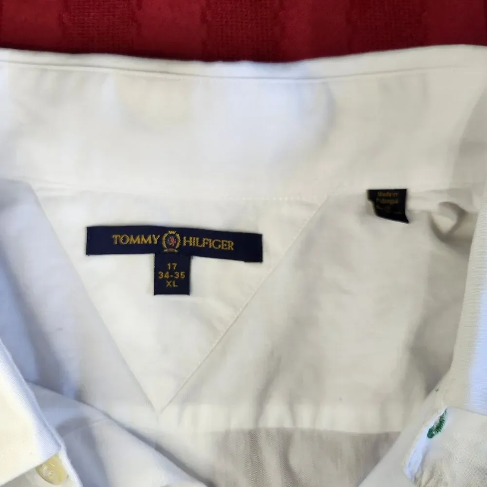 Tommy Hilfiger White Button Shirt Mens XL Vintage 2006 Long Sleeve Cotton Y2K - Picture 6 of 12